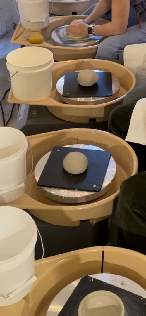 RESERVED for payment/ fully booked. MONDAYS 6:30-9:30pm, 7 week, Mixed level wheel throwing, January 12th-March 2nd, NO CLASS MLK DAY 1/19 product photo